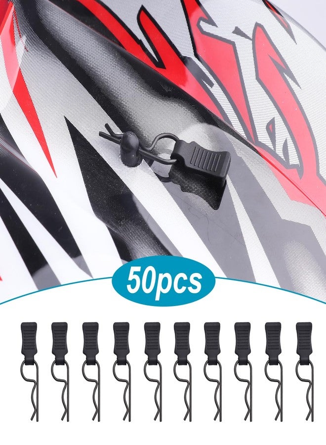 FriHobby 50pcs FriHobby RC Car Clips with Pull Tabs Compatiable with 1/8 1/10 1/12 1/14 Traxxas Arrma Axial SCX10 Redcat Losi Tamiya HPI HSP Himoto Body Clips (Silver) - Image 5